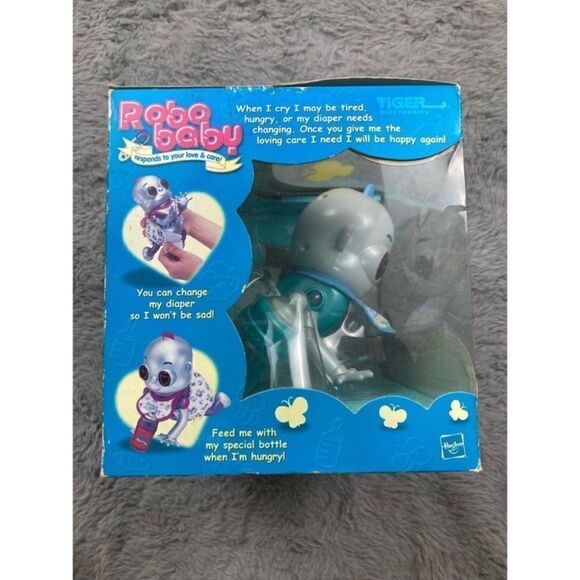 2001 hasboro blue Robo baby interactive baby robot - Picture 2 of 6